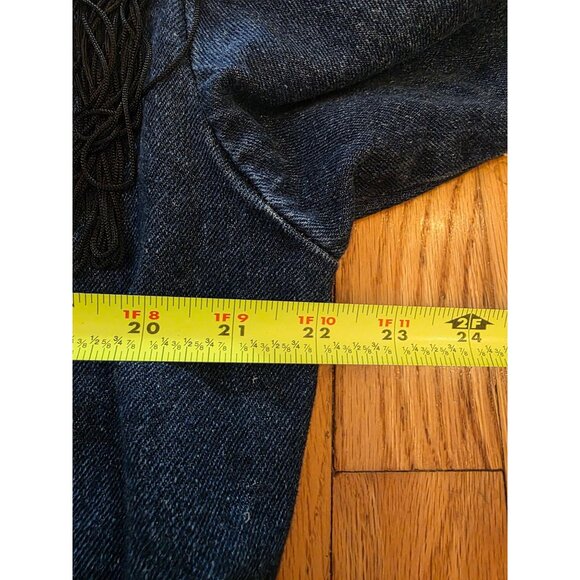 Vintage Next Move Western Denim Jacket With Fringe & Studs 90s - Picture 12 of 12